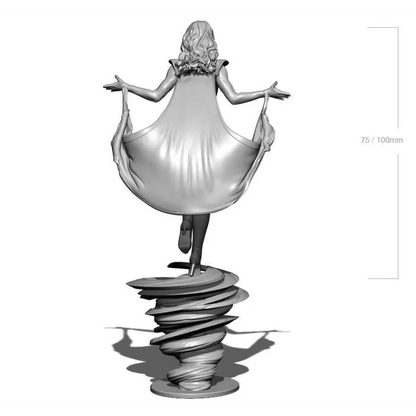 1/18 100mm 3D Print Superhero Model Kit Woman Storm Beautiful Girl Unpainted - Model-Fan-Store