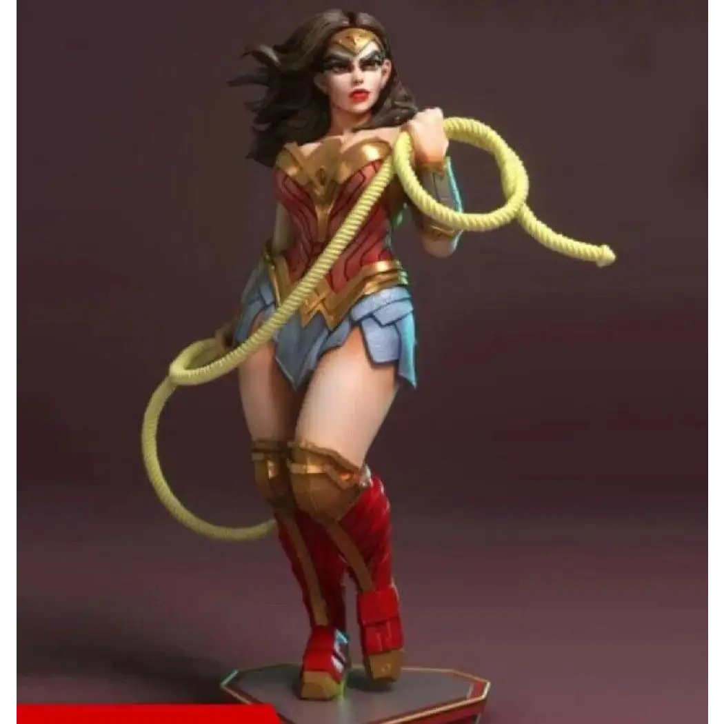 1/18 100mm 3D Print Superhero Model Kit Nudes Wonder Woman Girl Unpainted