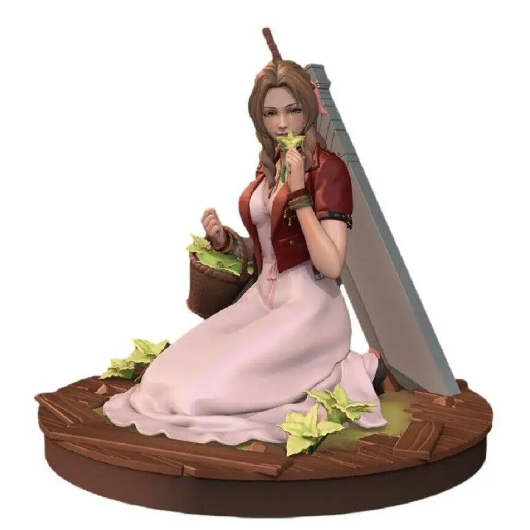 1/18 60mm 3D Print Model Kit Asian Beautiful Girl with Sword Unpainted - Model-Fan-Store