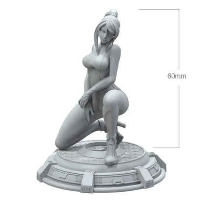 1/18 60mm 3D Print Model Kit Beautiful Girl Woman Dancer Unpainted - Model-Fan-Store