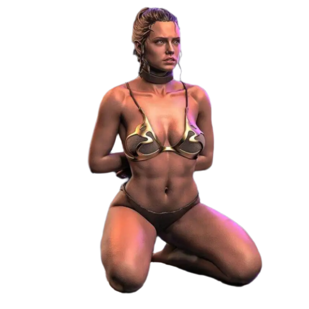 1/18 60mm 3D Print Model Kit Modern Beautiful Girl Hostage Fantasy Unpainted