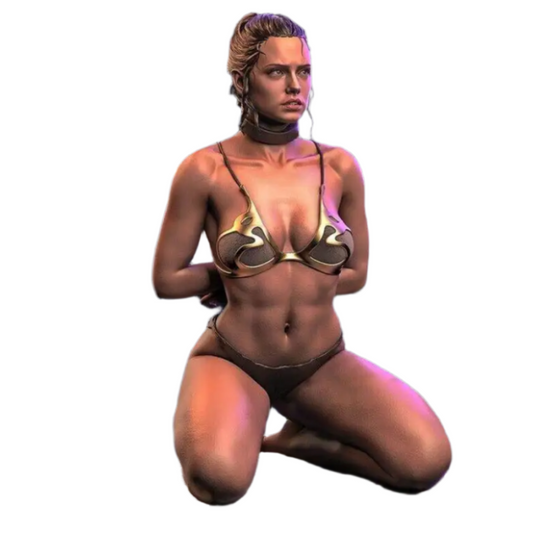 1/18 60mm 3D Print Model Kit Modern Beautiful Girl Hostage Fantasy Unpainted