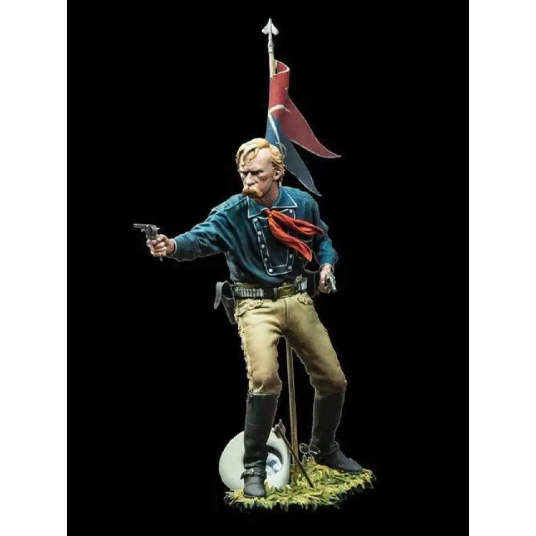 1/18 90mm Resin Model Kit American Cavalry Officer US Civil War Unpain ...