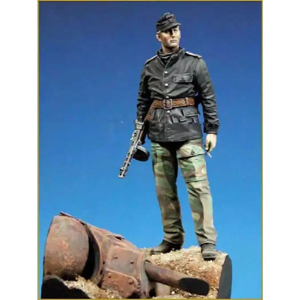 1/18 90mm Resin Model Kit German Soldier Infantry Officer WW2 Unpainted - Model-Fan-Store