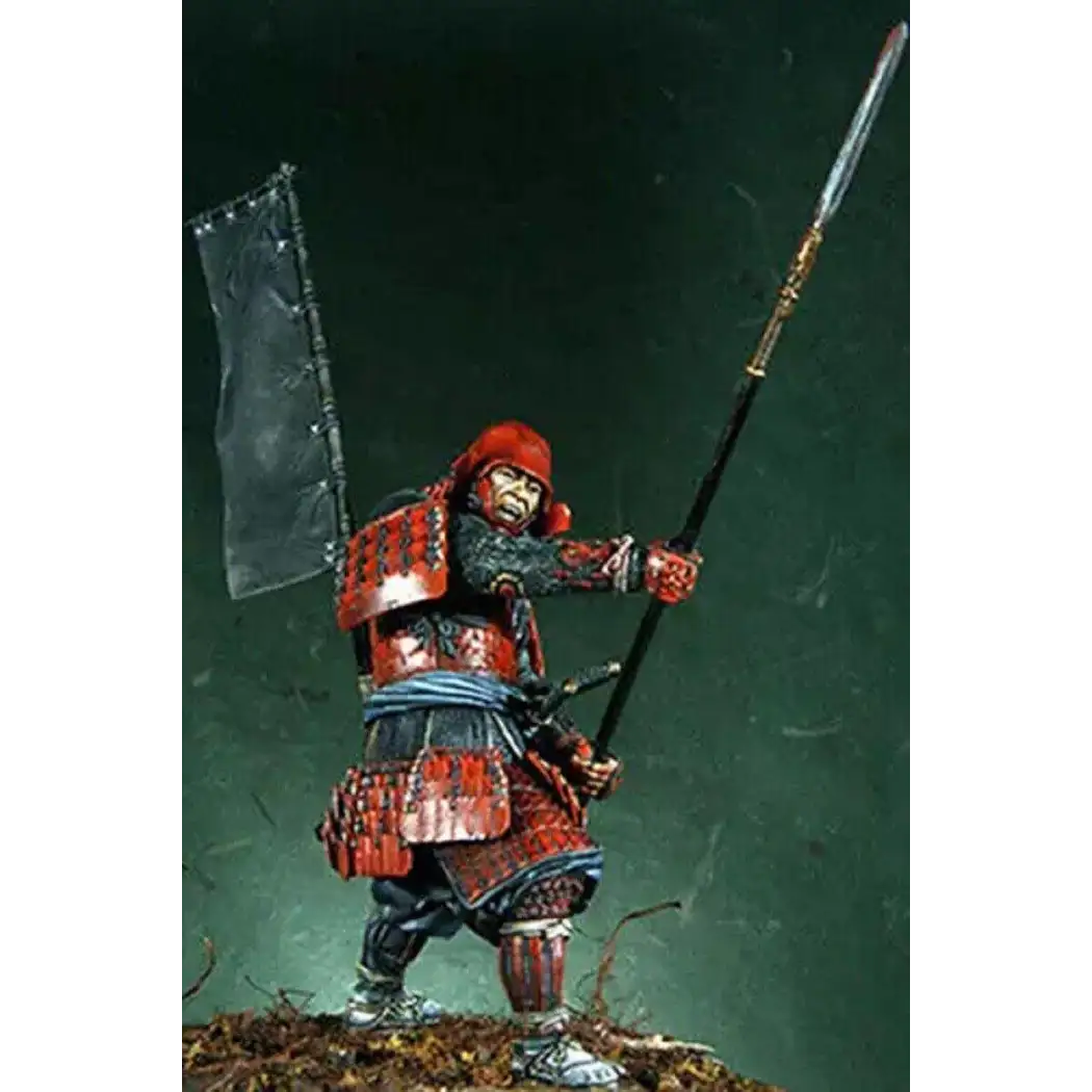 1/18 90mm Resin Model Kit Japanese Samurai Warrior (with base) Unpainted - Model-Fan-Store