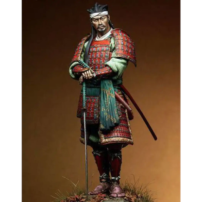 1/18 90mm Resin Model Kit Japanese Samurai with Sword Unpainted - Model-Fan-Store