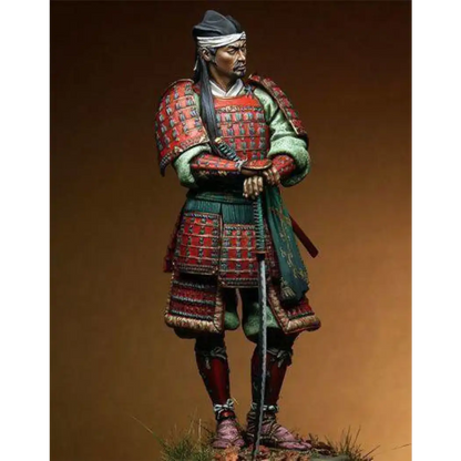 1/18 90mm Resin Model Kit Japanese Samurai with Sword Unpainted - Model-Fan-Store