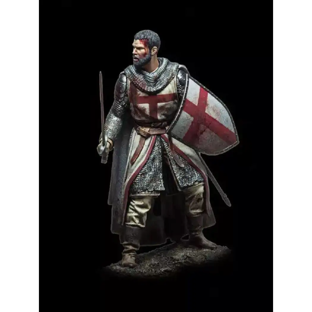 1/18 90mm Resin Model Kit Medieval Templar Knight Warrior Unpainted - Model-Fan-Store