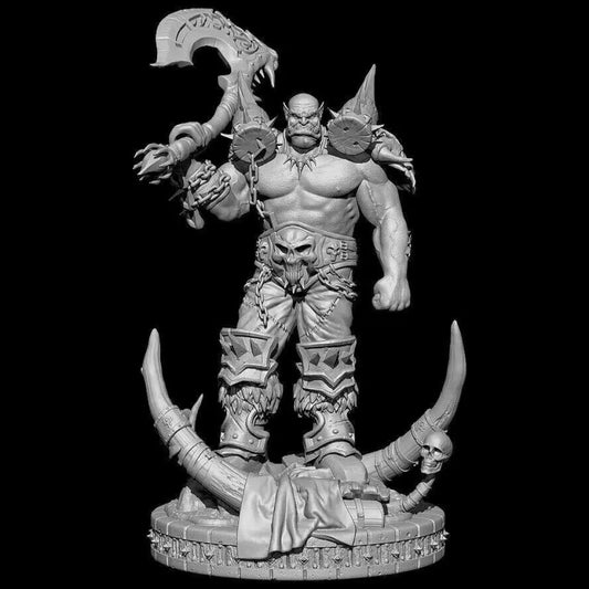 1/18 90mm Resin Model Kit Warcraft Orgrim Doomhammer Warrior Unpainted - Model-Fan-Store