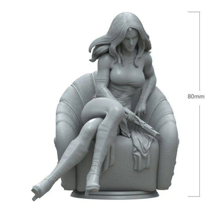 1/18 Resin 3D Print Superhero Model Kit Beautiful Girl Unpainted - Model-Fan-Store