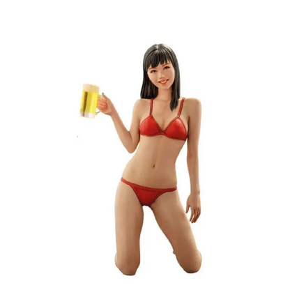 1/20 62mm Resin Model Kit Modern Summer Beautiful Girl One Plastic Unpainted - Model-Fan-Store