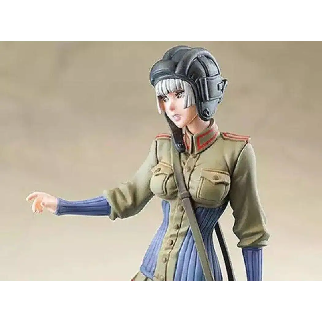 1/20 80mm Resin Model Kit Beautiful Girl with Coat WITH BASE Unpainted - Model-Fan-Store