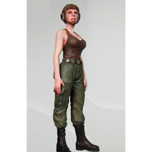 1/20 85mm Resin Model Kit Beautiful Girl Woman Pilot Unpainted - Model-Fan-Store