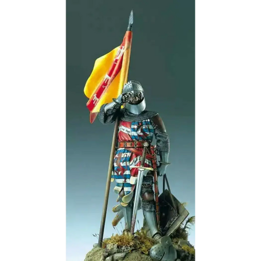 1/20 90mm Resin Model Kit French Medieval Knight Warrior Unpainted - Model-Fan-Store