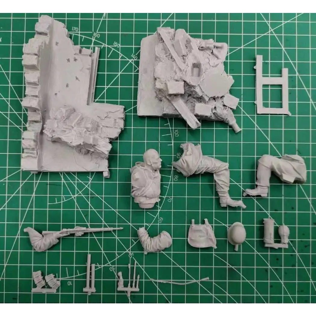 Model Kit Snippers 1/20 90mm Resin Model Kit German Sniper 1944 with Base WW2 Unpainted ...