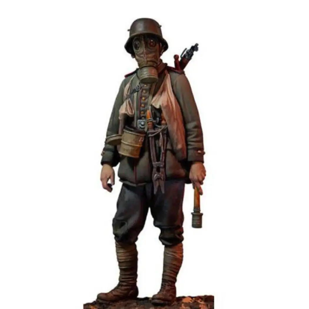 1/20 90mm Resin Model Kit German Soldier Stormtrooper WW2 Unpainted ...