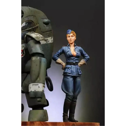 1/22 85mm Resin Model Kit Standing Beautiful Girl Sergeant Pilot WW2 Pin Up Unpainted - Model-Fan-Store