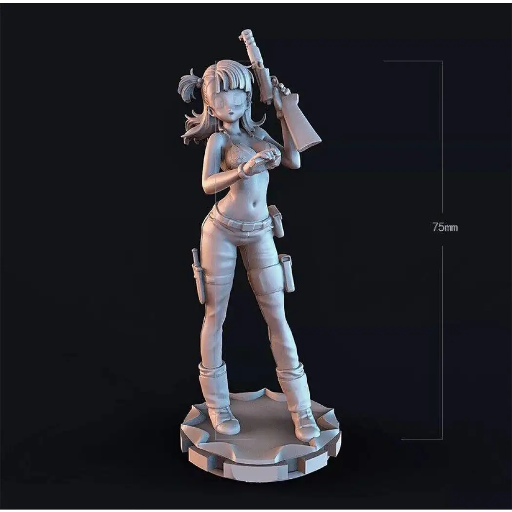 1/24 3D Print Model Kit Modern Beautiful Girl Shooter Anime Unpainted - Model-Fan-Store