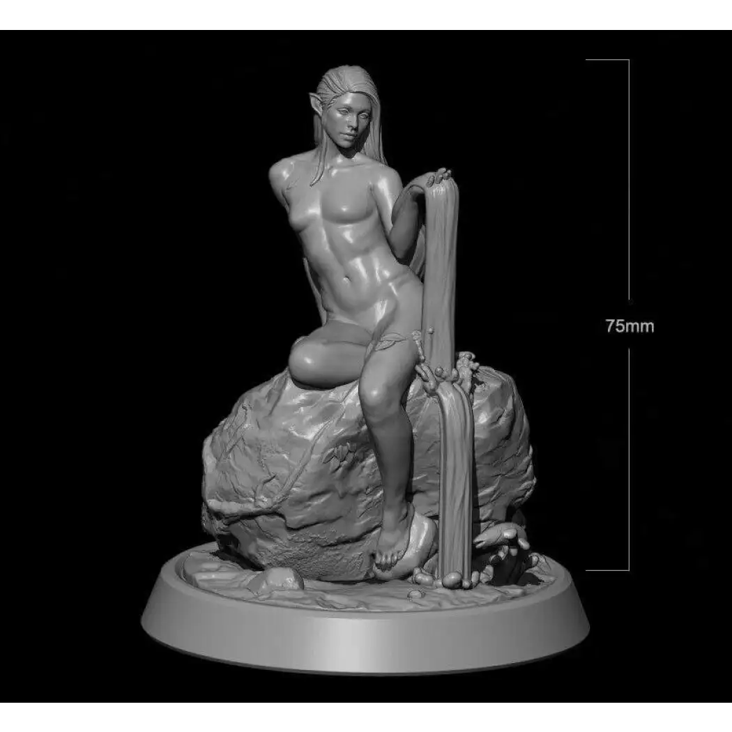 1/24 3D Print Model Kit Nudes Beautiful Girl Elf Enchantress Fantasy Unpainted - Model-Fan-Store