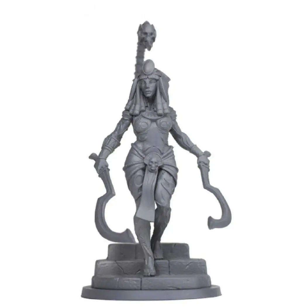 1/24 70mm Resin Model Kit Egyptian Beautiful Girl Scorpion Fantasy Unpainted - Model-Fan-Store