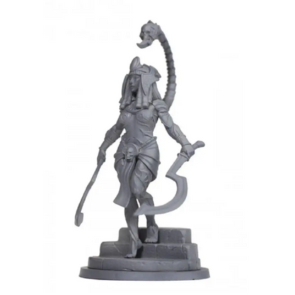 1/24 70mm Resin Model Kit Egyptian Beautiful Girl Scorpion Fantasy Unpainted - Model-Fan-Store