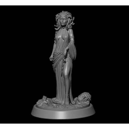 1/24 75mm 3D Prin Resin Model Kit Beautiful Girl Woman Medusa Unpainted - Model-Fan-Store