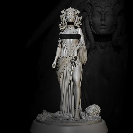 1/24 75mm 3D Prin Resin Model Kit Beautiful Girl Woman Medusa Unpainted - Model-Fan-Store