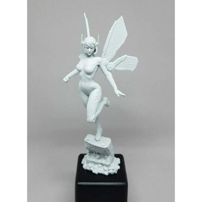 1/24 75mm 3D Print Cyberpunk Model Kit Beautiful Girl Woman Fairy Unpainted - Model-Fan-Store