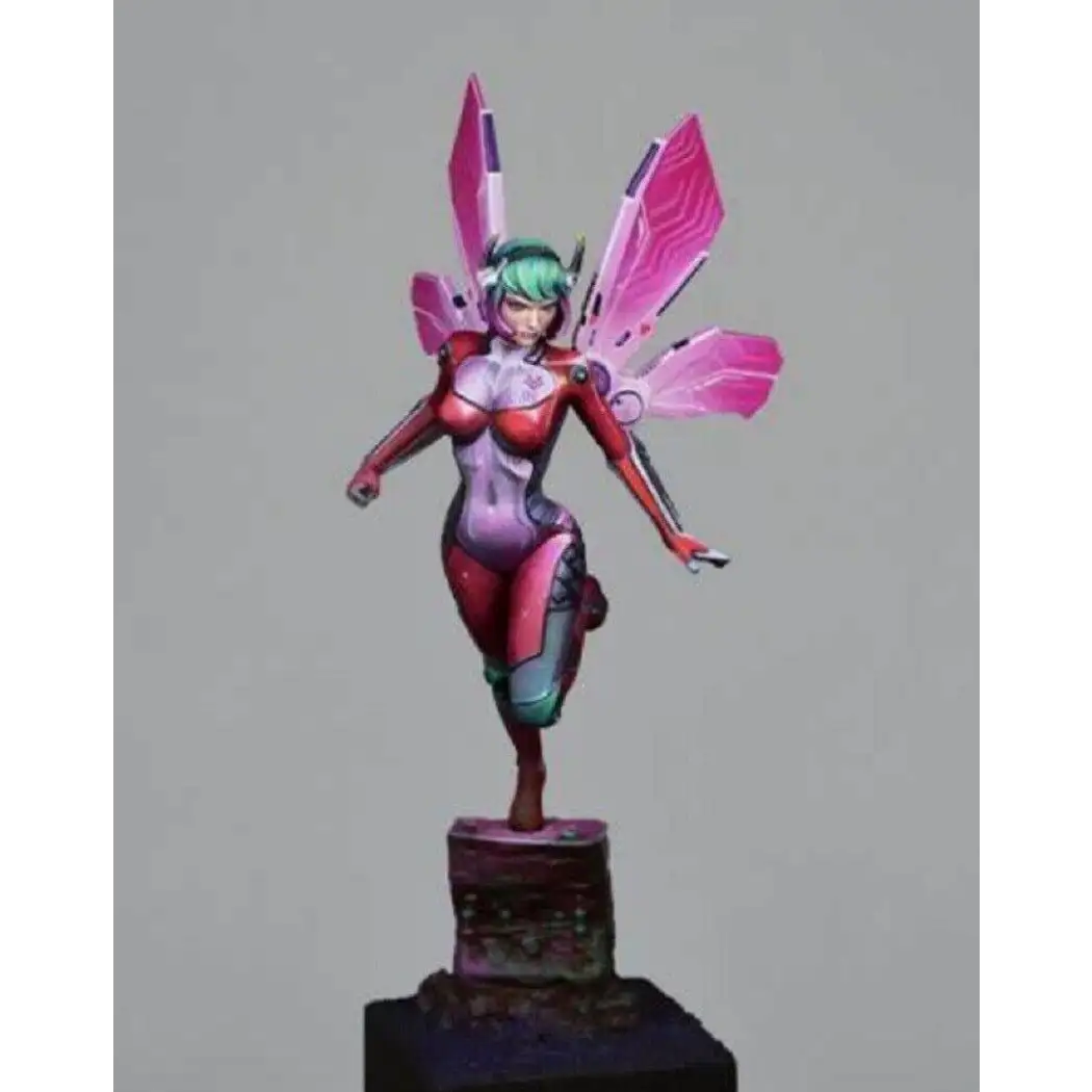 1/24 75mm 3D Print Cyberpunk Model Kit Beautiful Girl Woman Fairy Unpainted - Model-Fan-Store