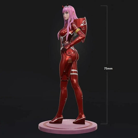 1/24 75mm 3D Print Cyberpunk Model Kit Modern Space Beautiful Girl Unpainted - Model-Fan-Store