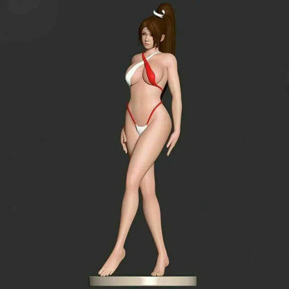 1/24 75mm 3D Print Model Kit Asian Nudes Beautiful Girl Woman Bikini Unpainted - Model-Fan-Store