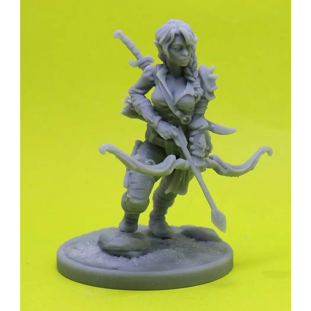 1/24 75mm 3D Print Model Kit Beautiful Girl Archer Huntress Unpainted - Model-Fan-Store