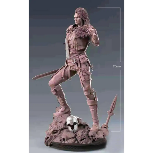 1/24 75mm 3D Print Model Kit Beautiful Girl Bounty Hunter Witch Unpainted - Model-Fan-Store