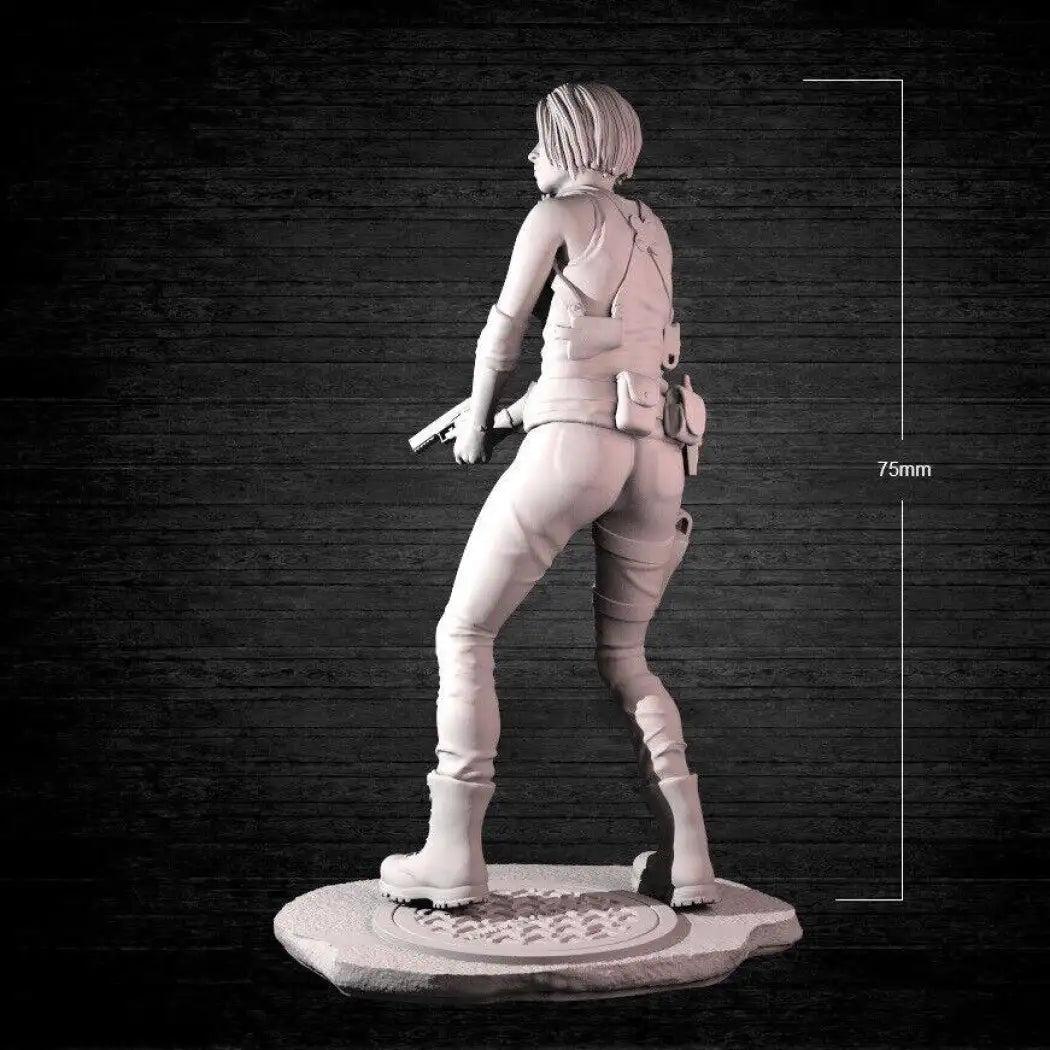 1/24 75mm 3D Print Model Kit Beautiful Girl Katee Shooter Unpainted - Model-Fan-Store