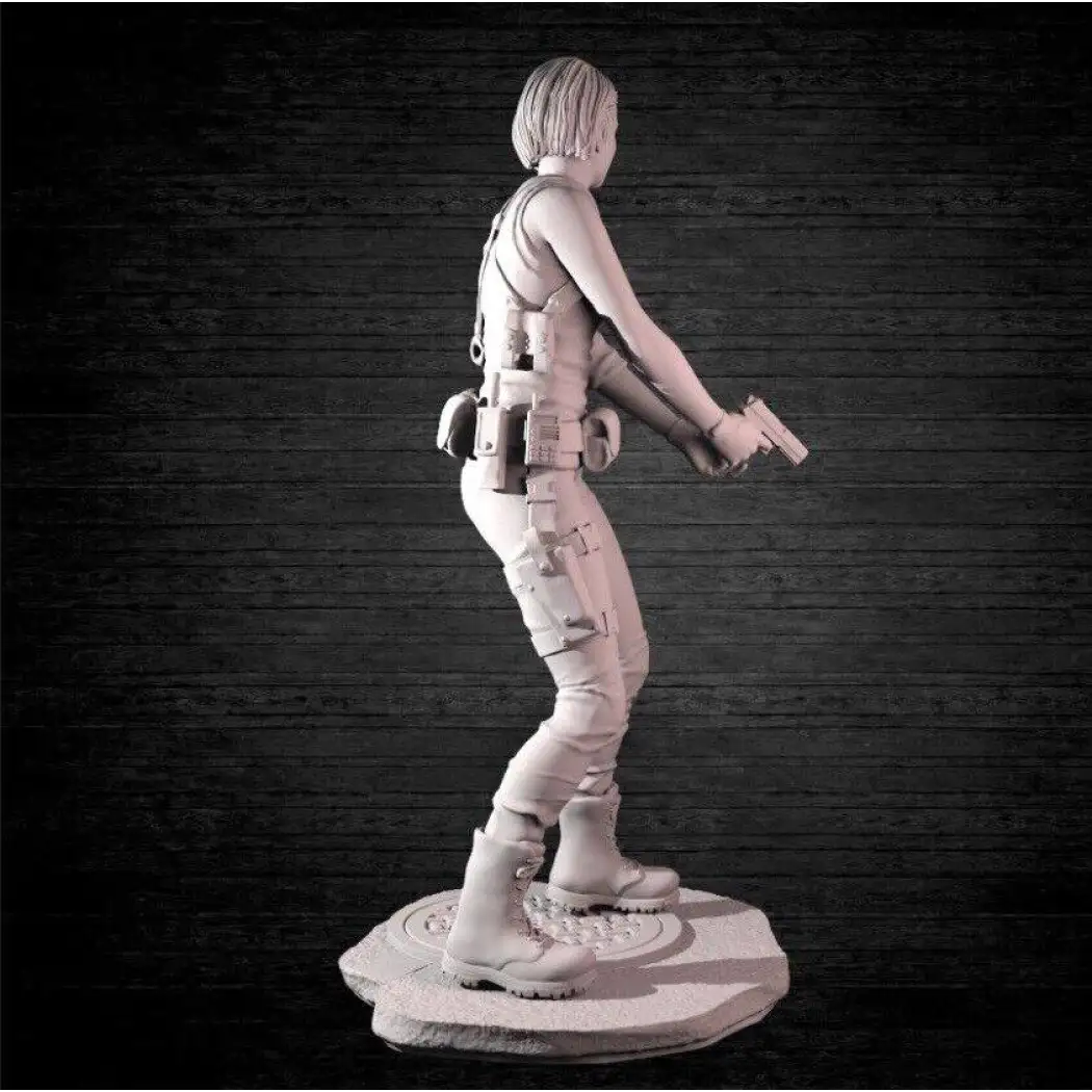 1/24 75mm 3D Print Model Kit Beautiful Girl Katee Shooter Unpainted - Model-Fan-Store