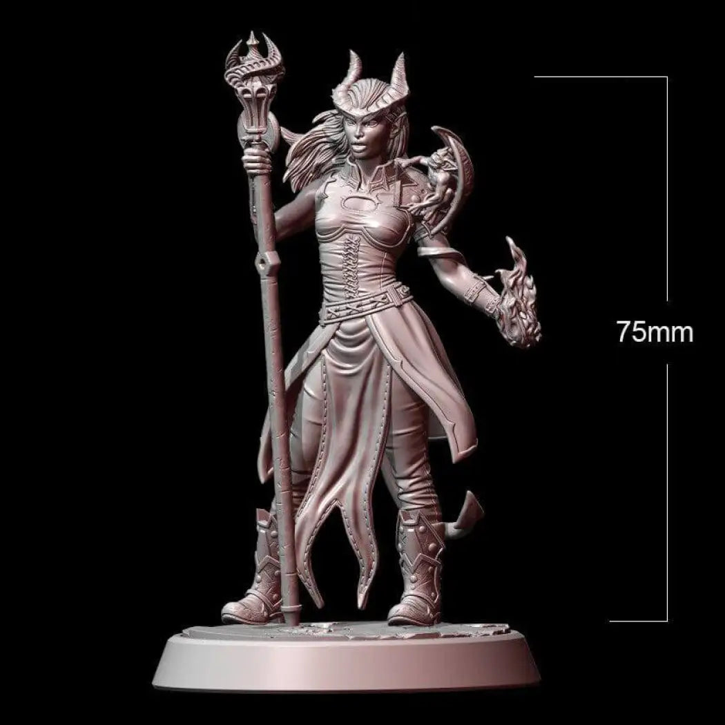 1/24 75mm 3D Print Model Kit Beautiful Girl Magician Sorceress Unpainted - Model-Fan-Store