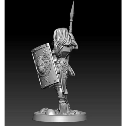 1/24 75mm 3D Print Model Kit Beautiful Girl Roman Warrior Fantasy Unpainted - Model-Fan-Store