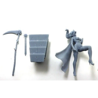 1/24 75mm 3D Print model Kit Beautiful Girl Warrior Barbarian Unpainted - Model-Fan-Store