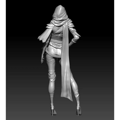 1/24 75mm 3D Print Model Kit Beautiful Girl Warrior Robber Fantasy Unpainted - Model-Fan-Store