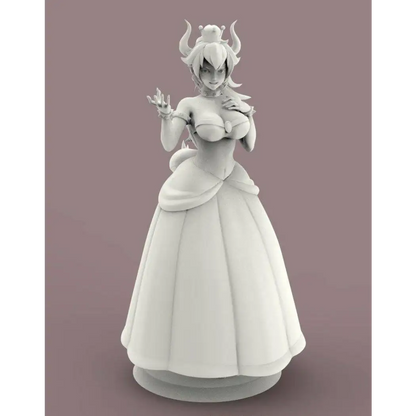 1/24 75mm 3D Print Model Kit Beautiful Girl Woman Queen Unpainted - Model-Fan-Store