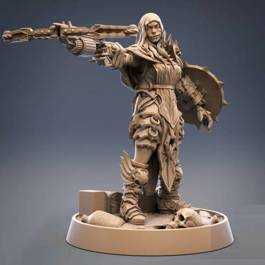 1/24 75mm 3D Print Model Kit Beautiful Girl Woman Warrior Barbarian Unpainted - Model-Fan-Store