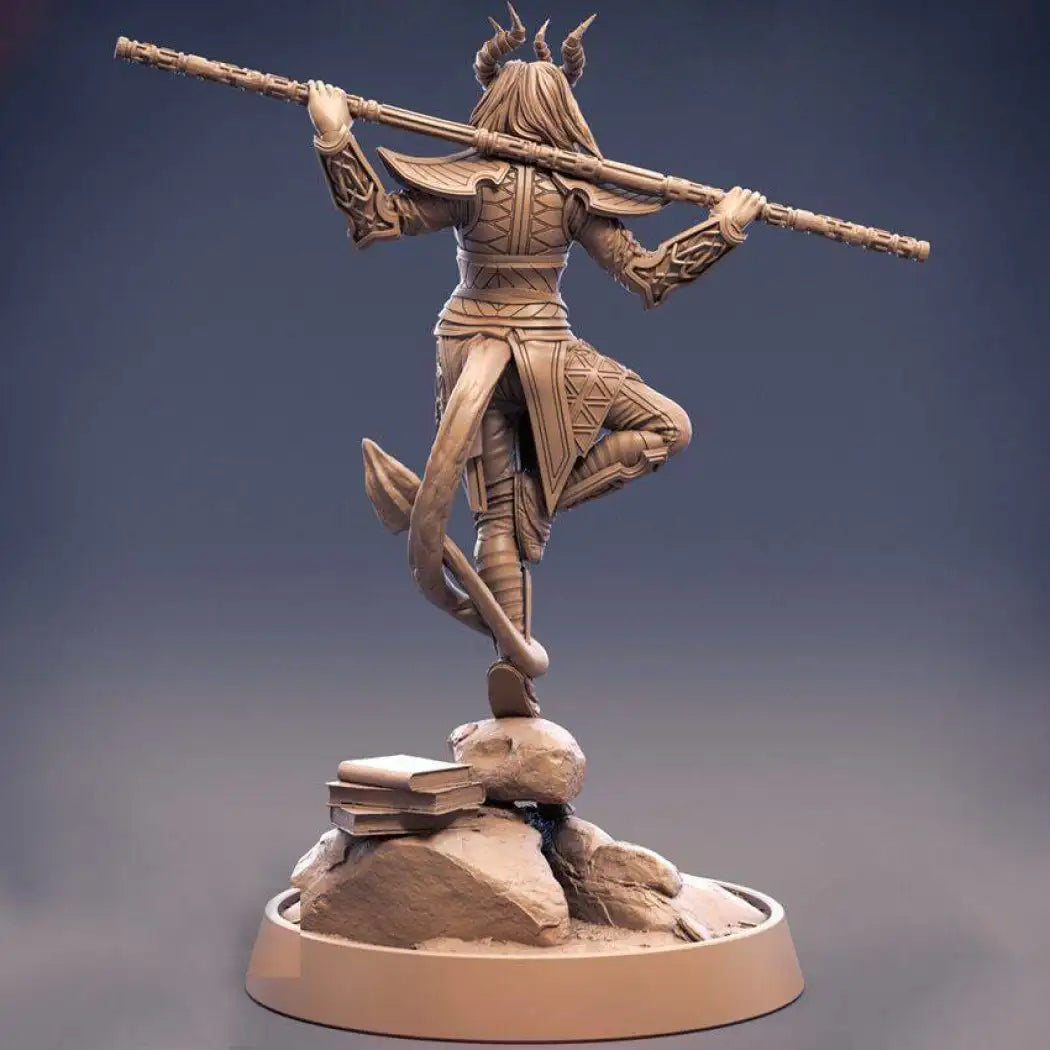 1/24 75mm 3D Print Model Kit Beautiful Girl Woman Warrior Devil Unpainted - Model-Fan-Store