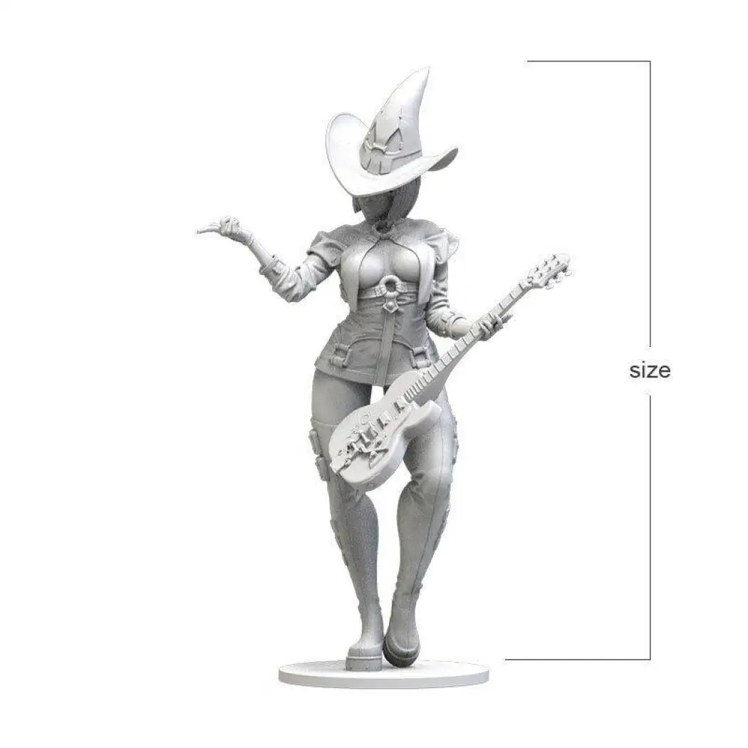 1/24 75mm 3D Print Model Kit Beautiful Girl Woman Witch Unpainted - Model-Fan-Store