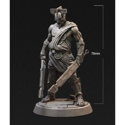 1/24 75mm 3D Print Model Kit Enchanted Servant Warrior Berserker Unpainted - Model-Fan-Store