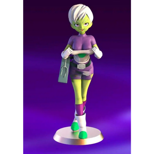 1/24 75mm 3D Print Model Kit Extraterrestrial Beautiful Girl Woman Alien Unpainted - Model-Fan-Store