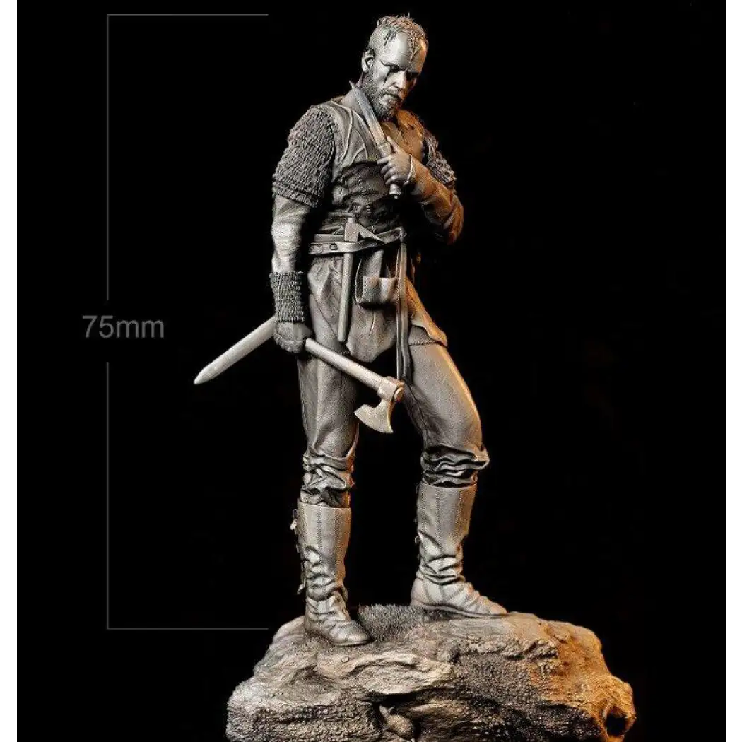 1/24 75mm 3D Print Model Kit Floki Viking Warrior Unpainted A28 A28 - Model-Fan-Store