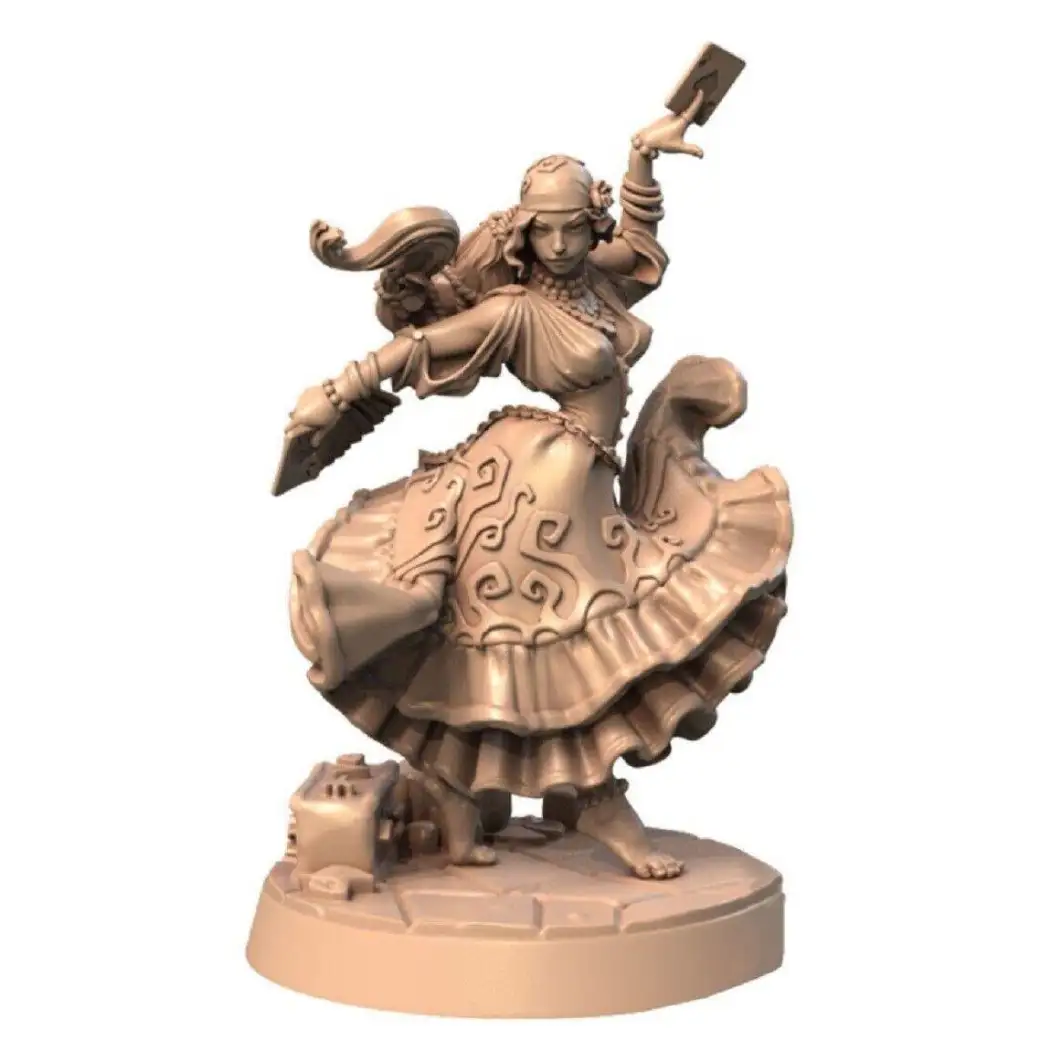 1/24 75mm 3D Print Model Kit Girl Woman Fortune Teller Dancer Unpainted - Model-Fan-Store