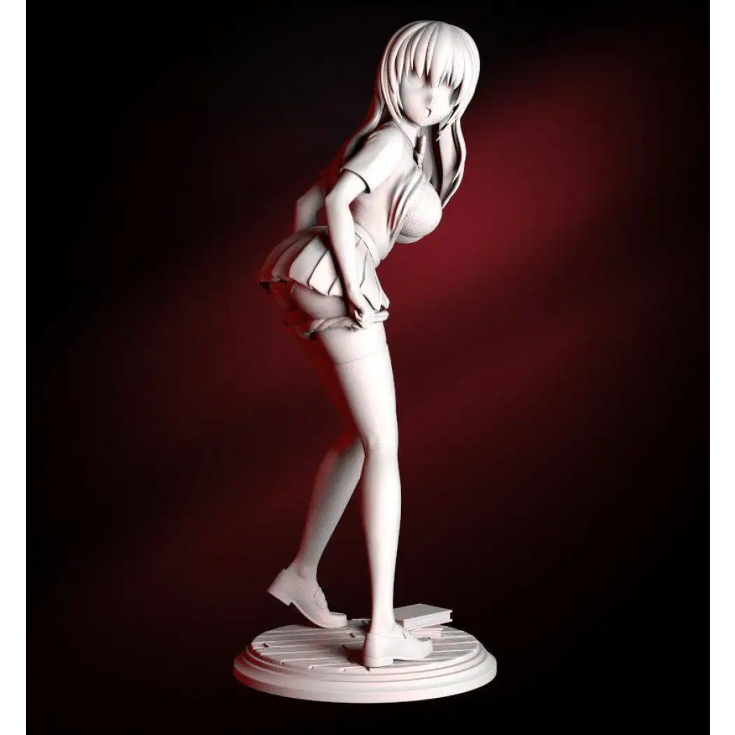 1/24 75mm 3D Print Model Kit Modern Asian Beautiful Girl Woman Unpainted - Model-Fan-Store