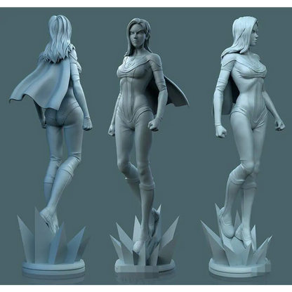 1/24 75mm 3D Print Model Kit Modern Beautiful Girl Atom Fantasy Unpainted - Model-Fan-Store