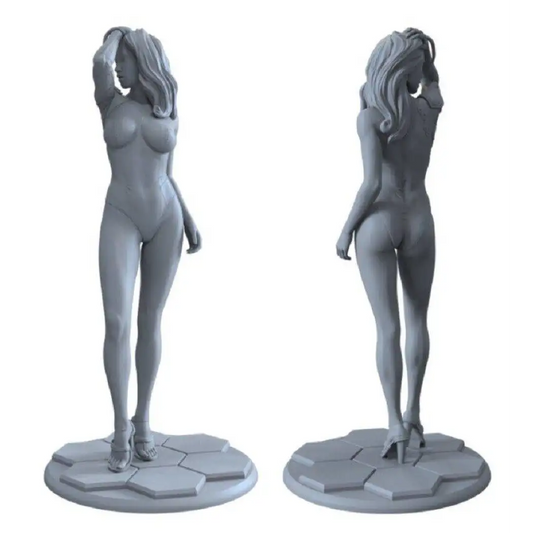 1/24 75mm 3D Print Model Kit Modern Beautiful Girl Dancer Fantasy Unpainted - Model-Fan-Store